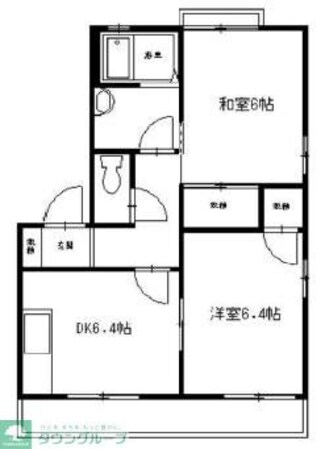 ディアコート A棟の物件間取画像